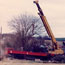 The arrival and installation of the new weigh bridge in 1984